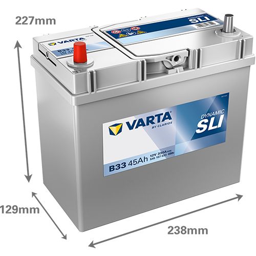 Varta B33 Car Battery Type 155